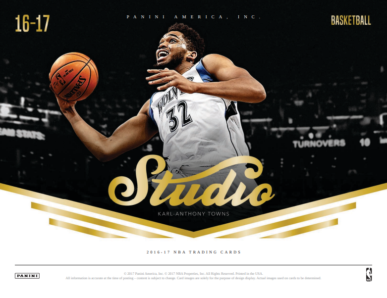 2016-17 Panini Studio Basketball Hobby Pack