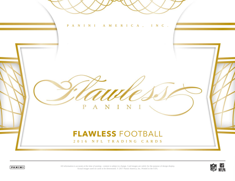 2016 Panini Flawless Football Hobby 2-Box Case