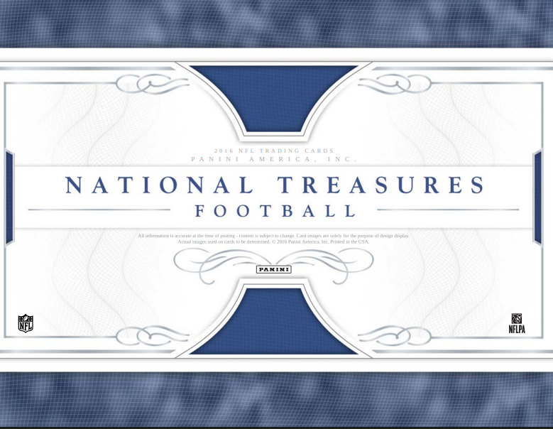 2016 Panini National Treasures Football Hobby Box
