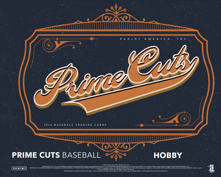 2016 Panini Prime Cuts Baseball Hobby Box