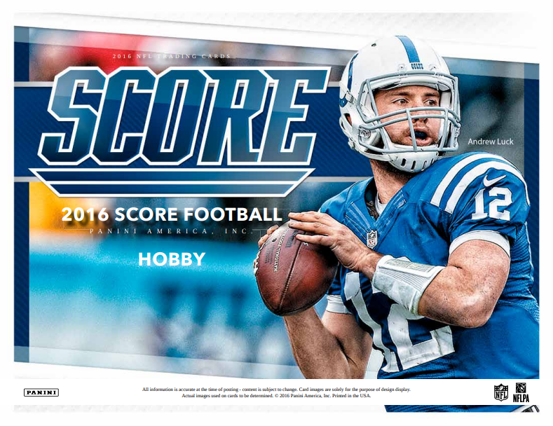 2016 Panini Score Football Jumbo Box