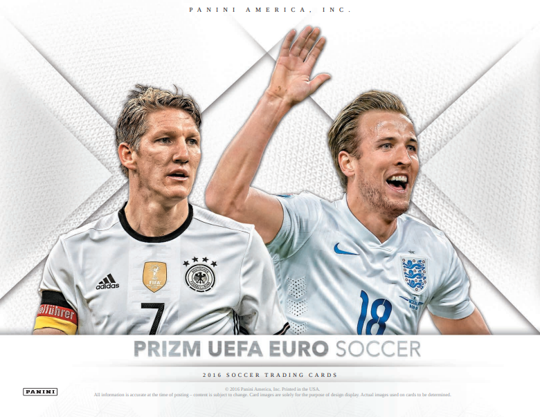 2016 Panini UEFA Euro Prizm Soccer Hobby 12-Box Case