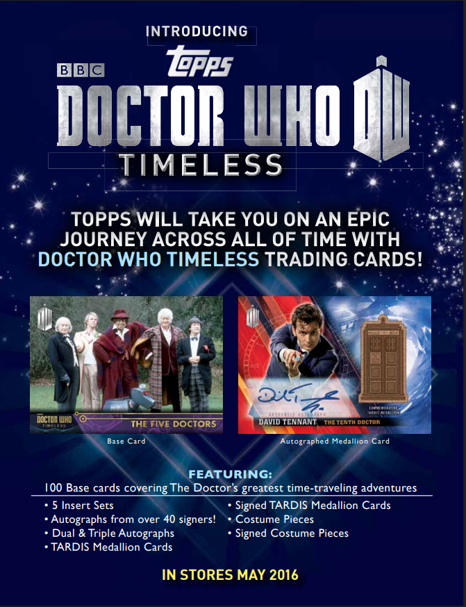 2016 Topps Doctor Who Timeless Trading Cards 12-Box Case
