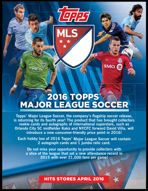 2016 Topps MLS Soccer Hobby Pack