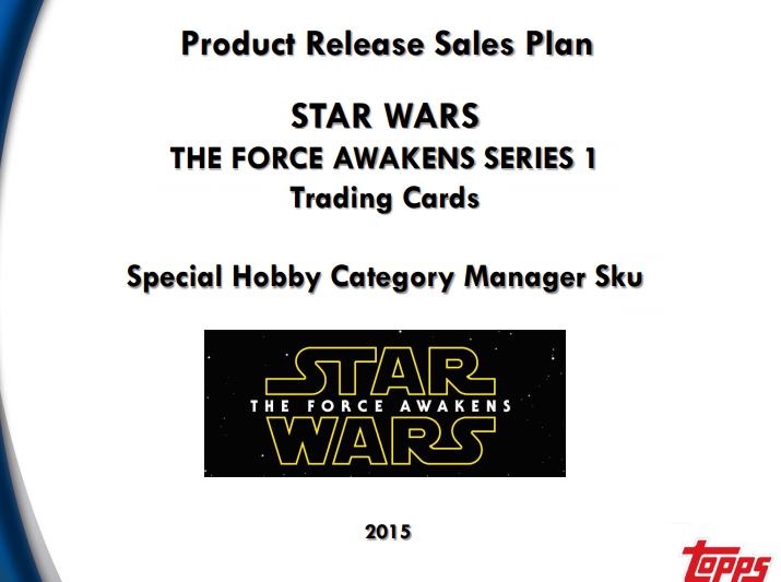 2016 Topps Star Wars Force Awakens Series 1 Special Hobby Edition 16-Box Case