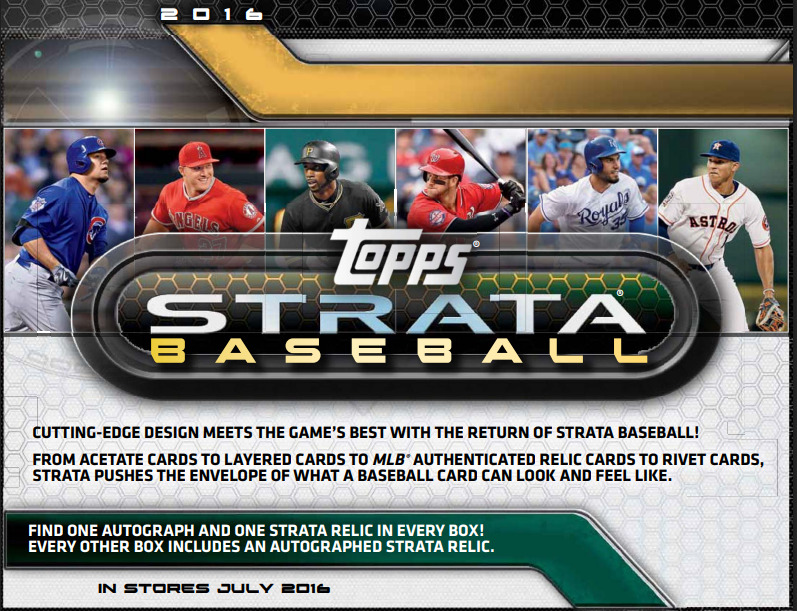 2016 Topps Strata Baseball Hobby Box