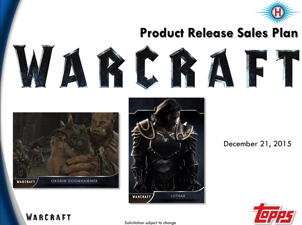 2016 Topps Warcraft Trading Cards 8-Box Case
