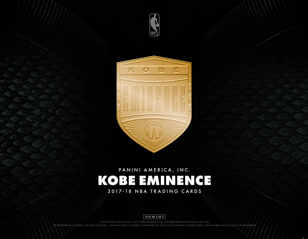 2017-18 Panini Kobe Eminence Basketball Hobby Box