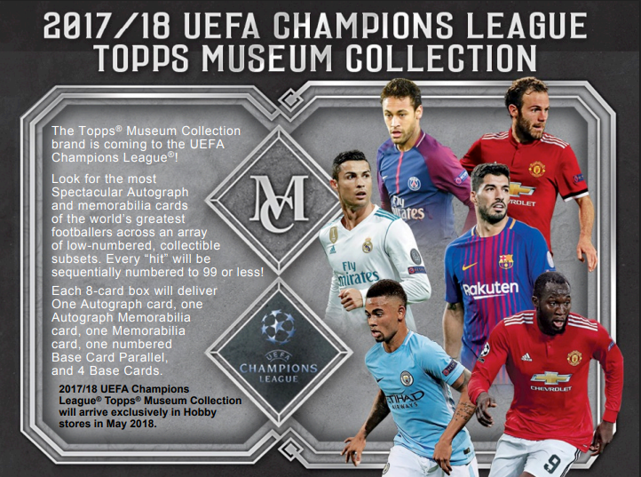 2017-18 Topps UEFA Champions League Museum Collection Soccer 12-Box Case