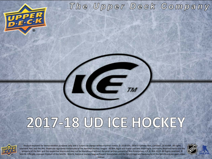 2017-18 Upper Deck ICE Hockey Hobby 20-Box Case
