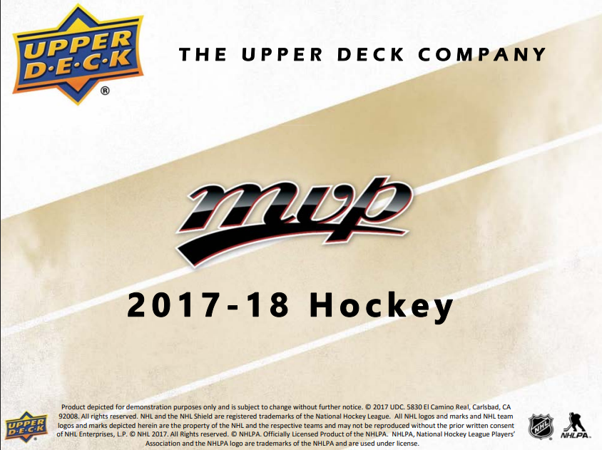2017-18 Upper Deck MVP Hockey Box