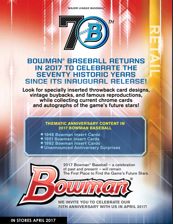 2017 Bowman Baseball Fat Pack 12-Pack Lot