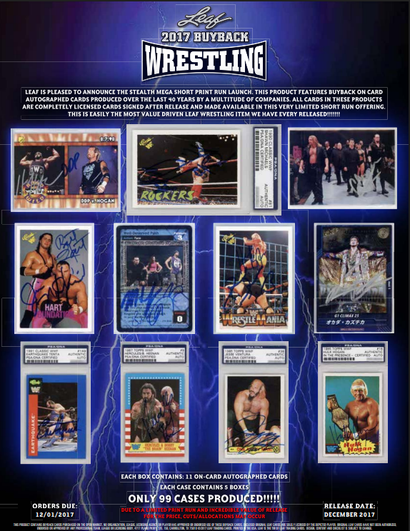 2017 Leaf Buyback Wrestling Box