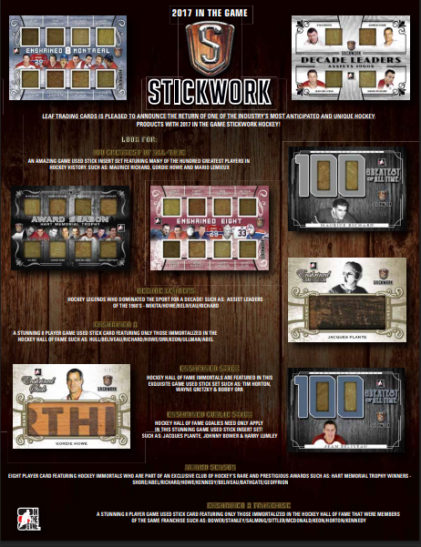 2017 Leaf In The Game ITG Stickwork Hockey Box