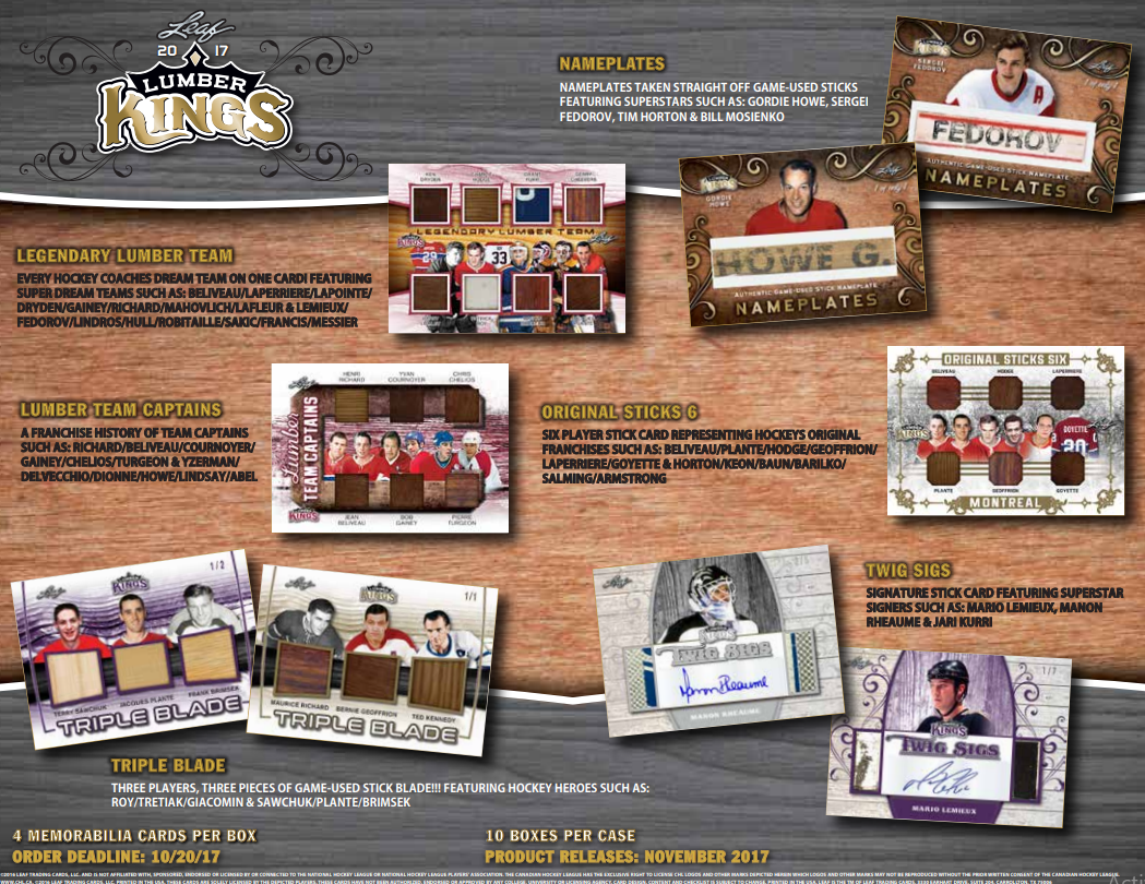 2017 Leaf Lumber Kings Hockey Box