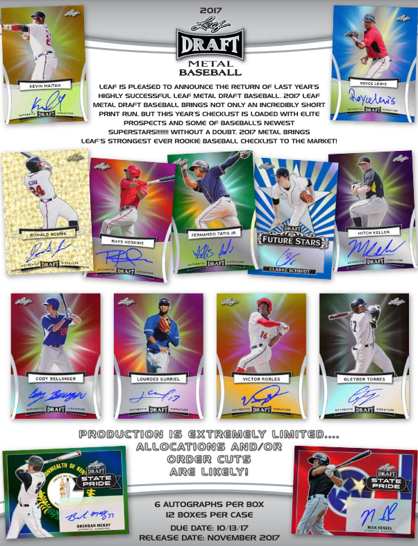 2017 Leaf Metal Draft Baseball Hobby Box