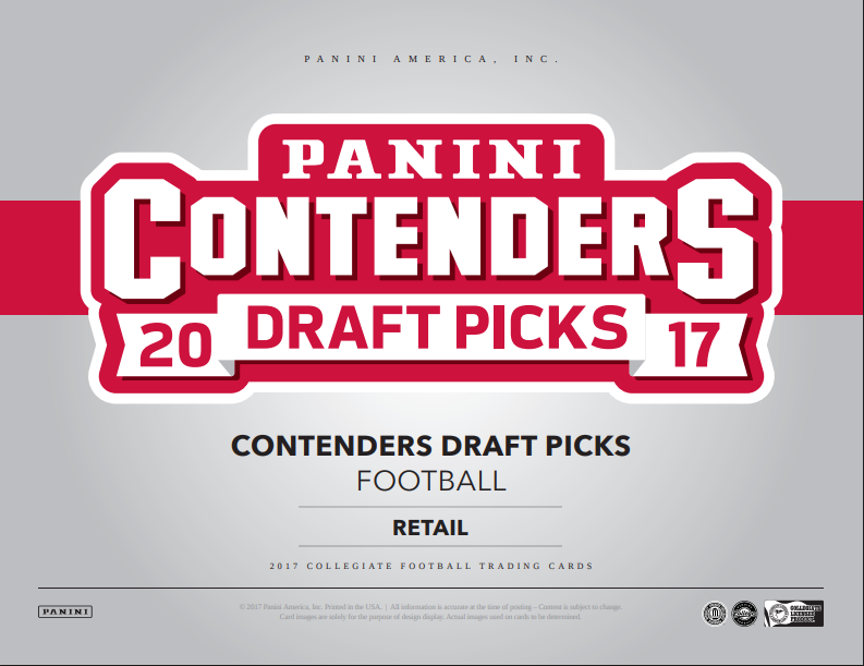 2017 Panini Contenders Draft Picks Football Blaster 20-Box Case
