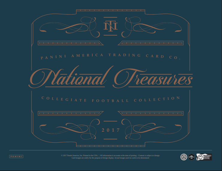 2017 Panini National Treasures College Football Hobby Box