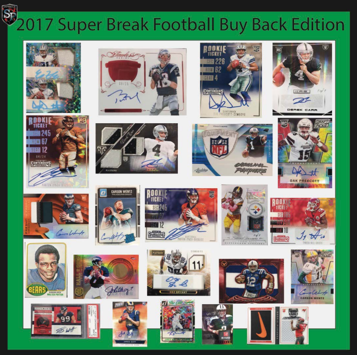 2017 Super Break Buy Back Cards Ed Football Box