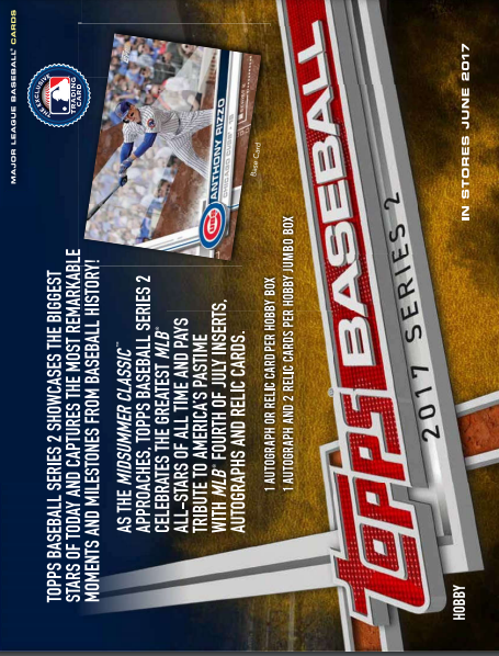2017 Topps Series 2 Baseball Hobby 12-Box Case