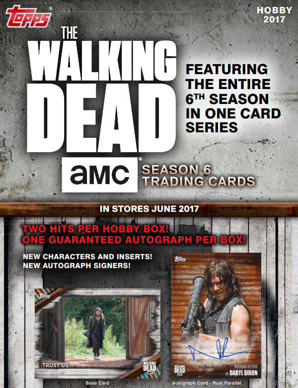2017 Topps The Walking Dead Season Six Hobby Box