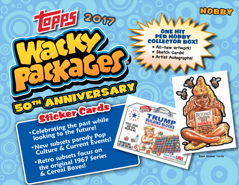 2017 Topps Wacky Packages 50th Anniversary Hobby Collectors Edition 8-Box Case