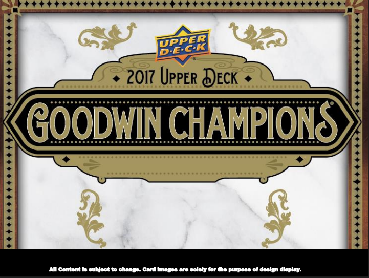2017 Upper Deck Goodwin Champions Hobby 8-Box Case