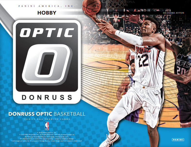 2018-19 Panini Donruss Optic Basketball Fast Break 20-Box Case