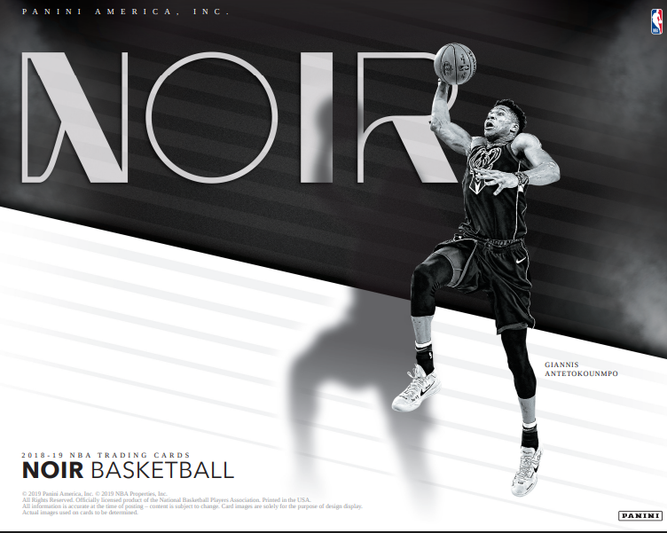 2018-19 Panini Noir Basketball Hobby 4-Box Case
