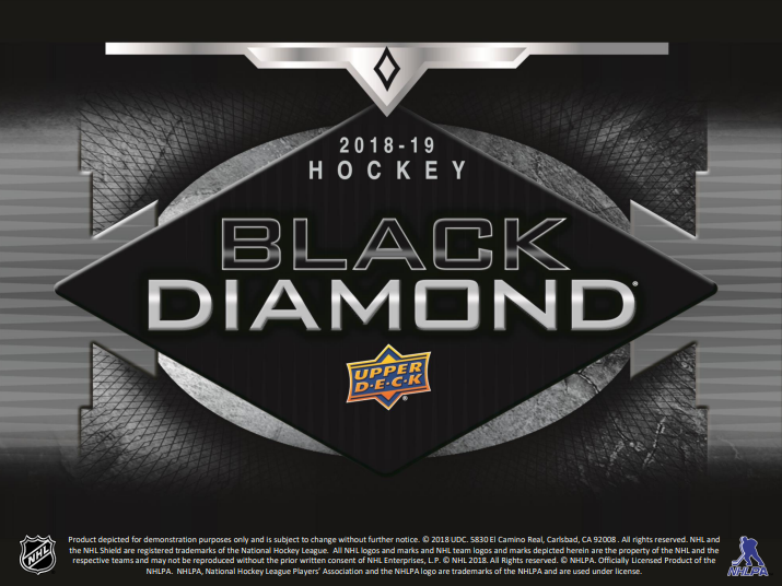 2018-19 Upper Deck Black Diamond Hockey Hobby 5-Box Case