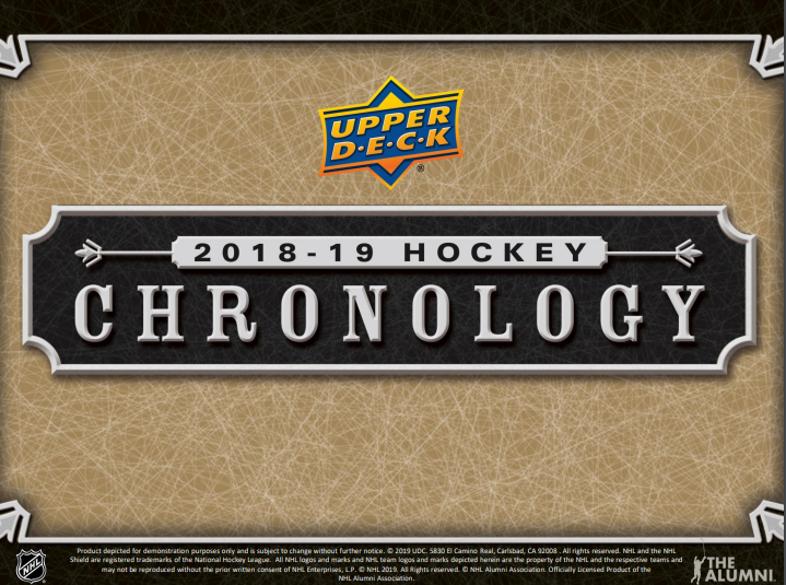 2018-19 Upper Deck Chronology Hockey Hobby Box