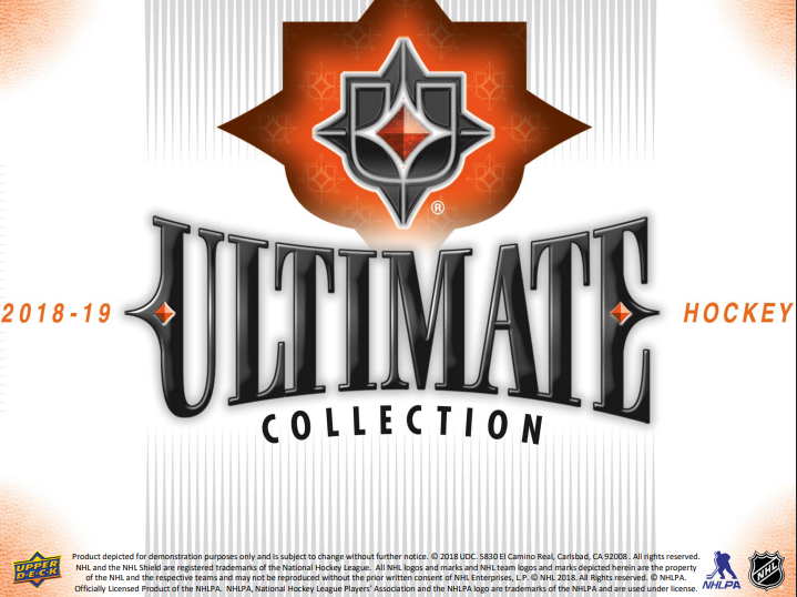 2018-19 Upper Deck Ultimate Collection Hockey Hobby 8-Box Case