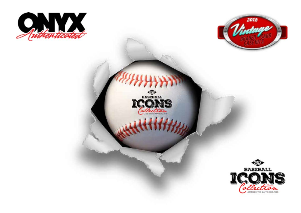 2018 Onyx ICONS Hall of Fame Signed Baseball Box