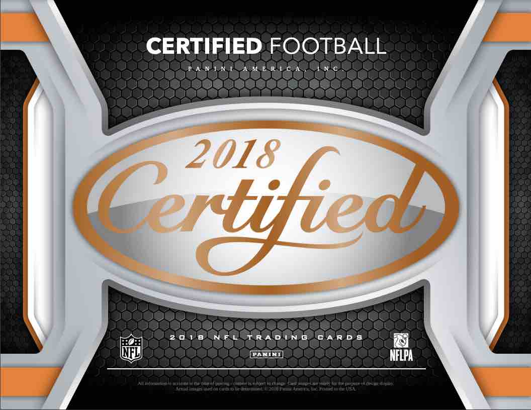 2018 Panini Certified Football Hobby Box