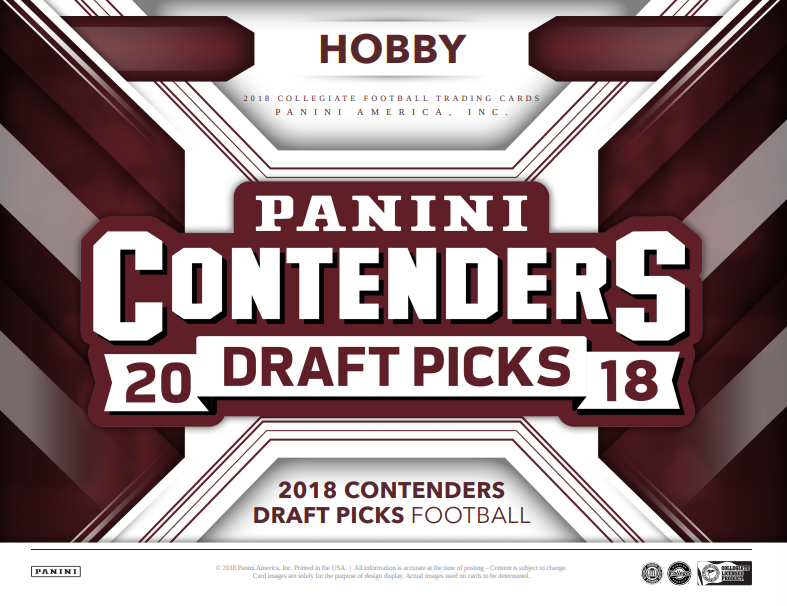 2018 Panini Contenders Draft Picks Football Hobby Box