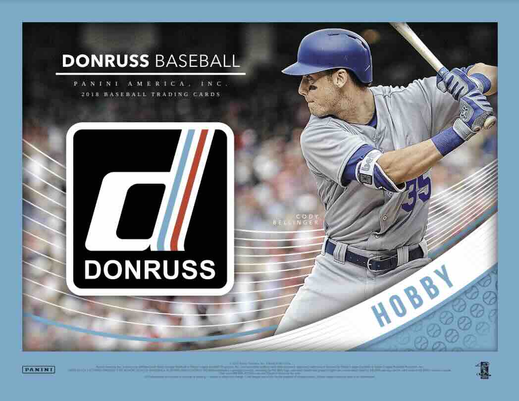 2018 Panini Donruss Baseball Hobby 16-Box Case