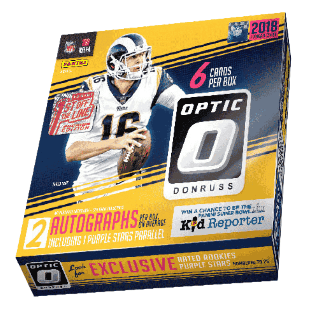 2018 Panini Donruss Optic Football 1st Off The Line Premium Edition Box