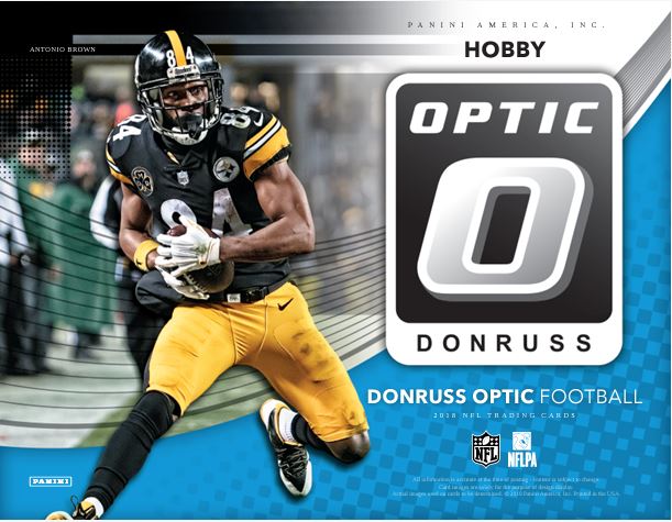 2018 Panini Donruss Optic Football Hobby 12-Box Case