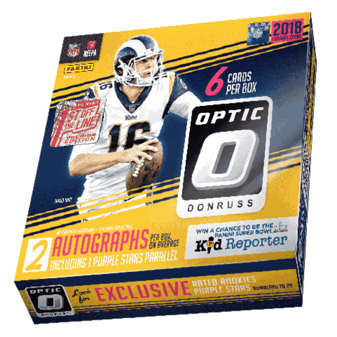2018 Panini Donruss Optic Football Hobby Box - 1st Off The Line