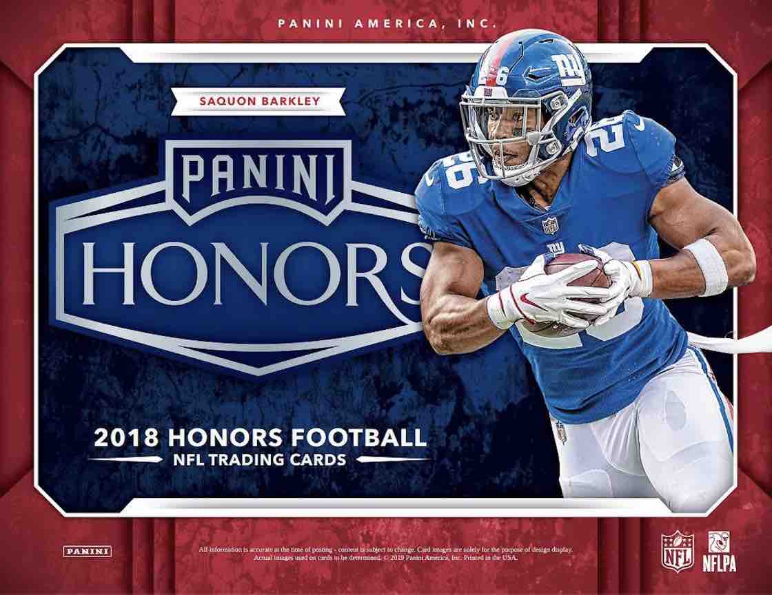 2018 Panini Honors Hobby Football 10-Box Case