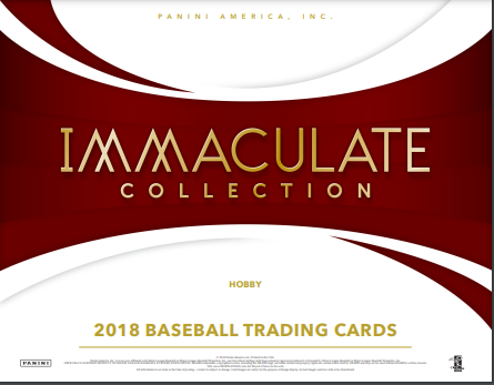 2018 Panini Immaculate Baseball Hobby Box