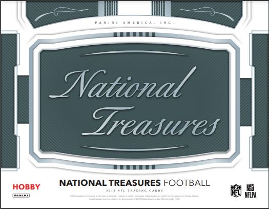 2018 Panini National Treasures Football 1st Off The Line Hobby Box