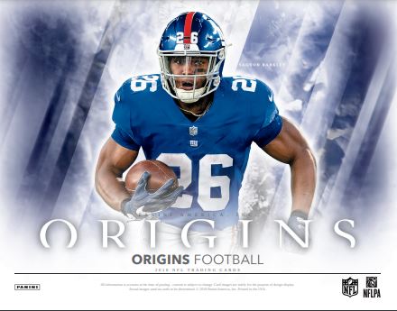 2018 Panini Origins Football 1st Off The Line Hobby Box
