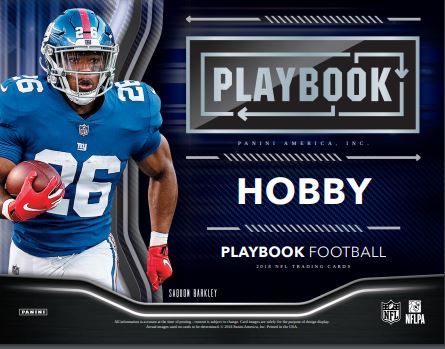 2018 Panini Playbook Football Hobby 16-Box Case