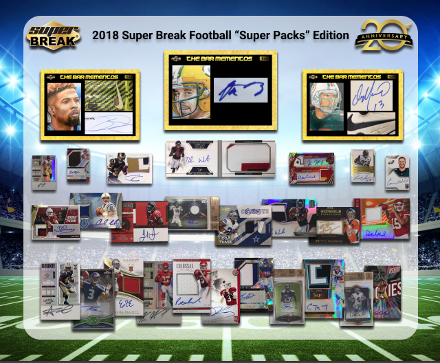 2018 Super Break Super Pack Football 20th Anniversary Ed Box