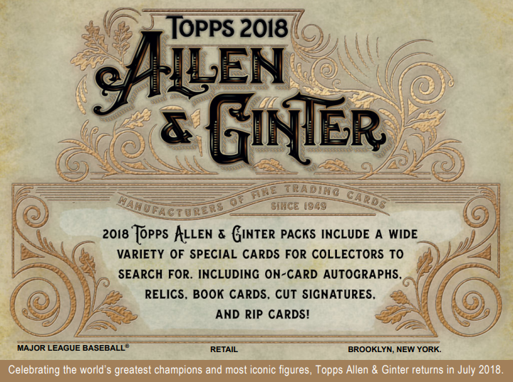 2018 Topps Allen & Ginter Baseball Blaster 16-Box Case