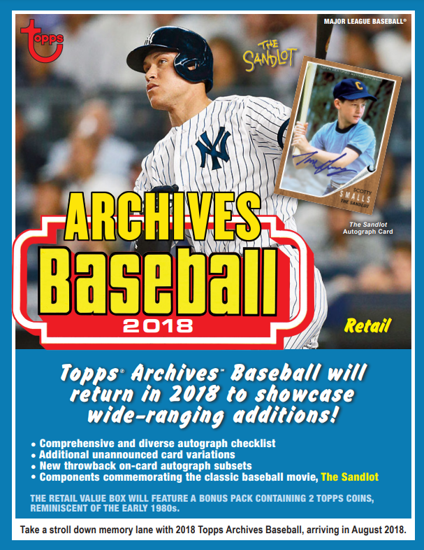 2018 Topps Archives Baseball Fat Pack 12-Pack Case
