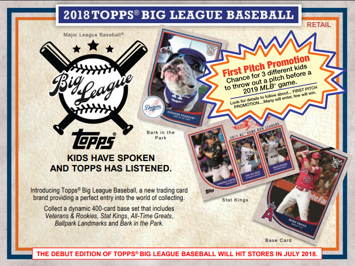 2018 Topps Big League Baseball Fat Pack 12-Pack Lot