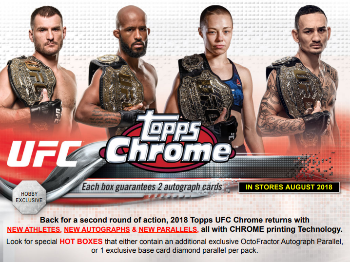 2018 Topps Chrome UFC Hobby Pack