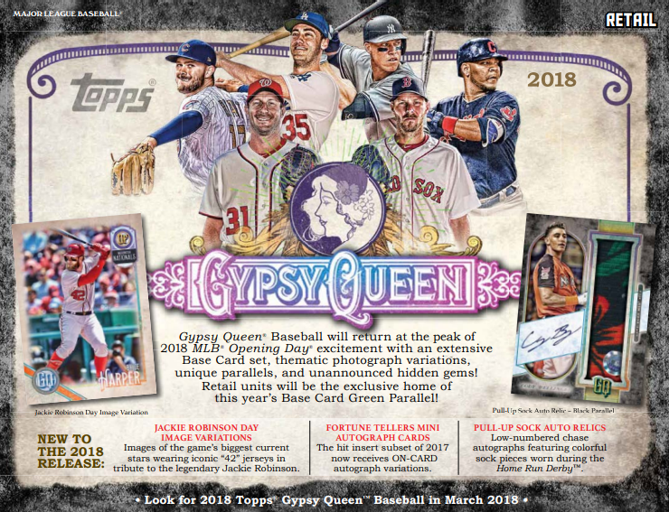 2018 Topps Gypsy Queen Baseball Retail 8-Box Case
